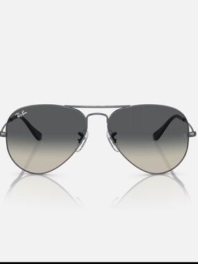 Ray-Ban~Aviators~RB3025 029/71 55-14~Gunmetal Frame~Grey Gradient Lenses